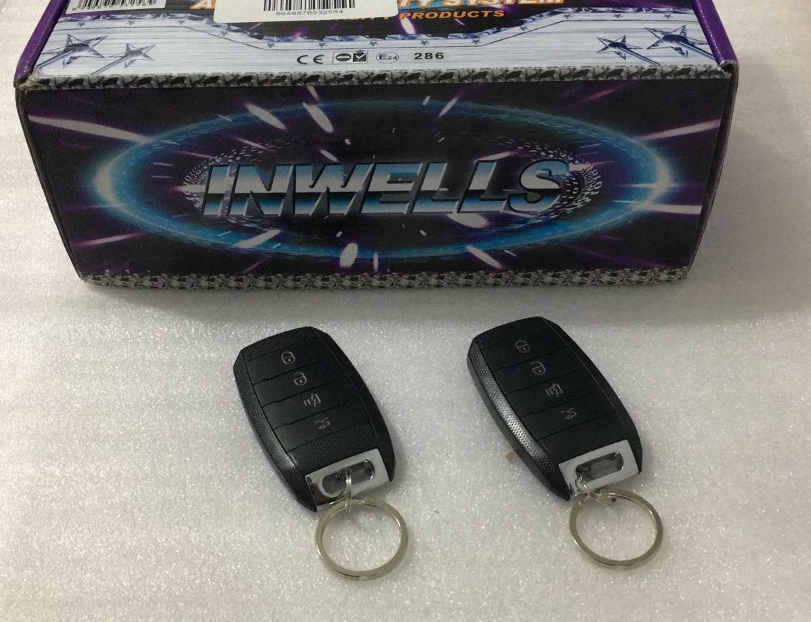 12V OTO ALARM KOMPLE - HER ARACA UYUMLU 4 TUŞLU KUMANDA