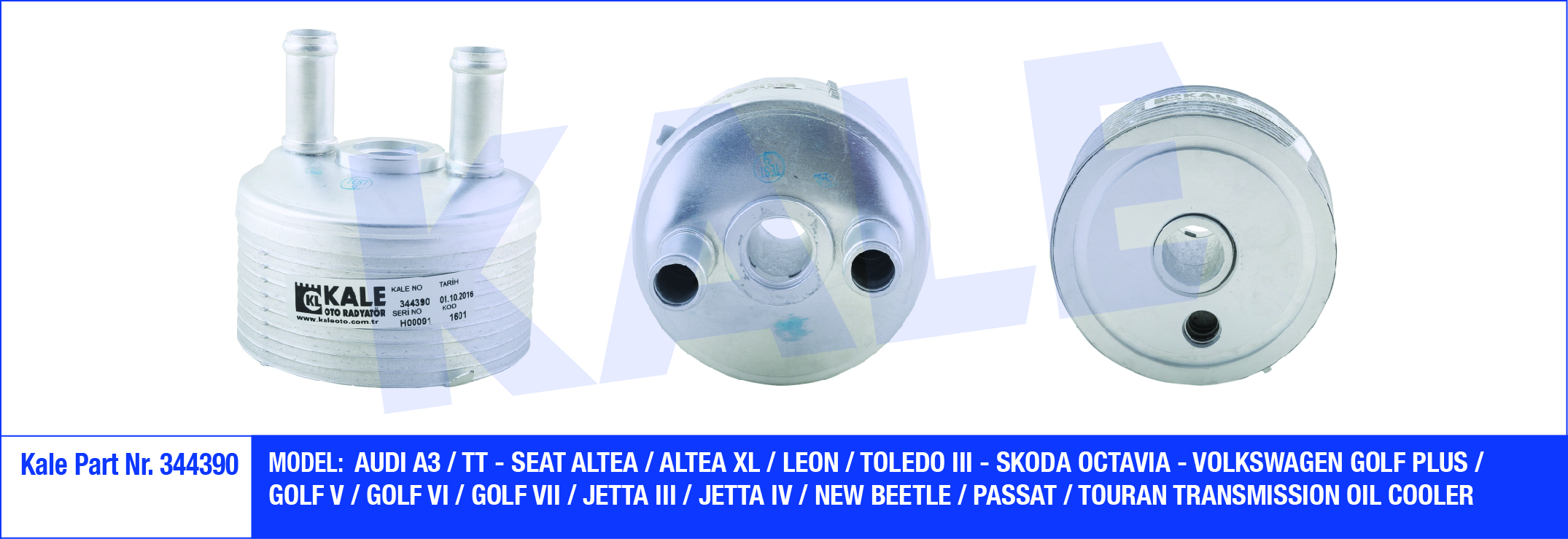 AUDI A3 TT LEON OCTAVIA GOLF JETTA PASSAT - YAĞ SOĞUTUCU RADYATÖR