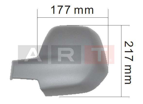 DIŞ  AYNA KAPAĞI PEUGEOT PARTNER BERLİNGO 2008-AST DARTİP SOL