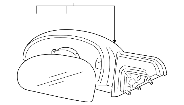 DIŞ DİKİZ AYNASI KOMPLE KIA CERATO 2006-2008 ELK ISITMALI SAĞ