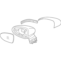 DIŞ DİKİZ AYNASI KOMPLE KIA RİO 2012-ELEKTRİKLİ ISITMALI SOL