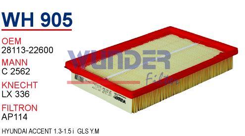 HYUNDAI ACCENT MILENYUM ADMIRA 2000-2005 / HAVA FİLTRESİ