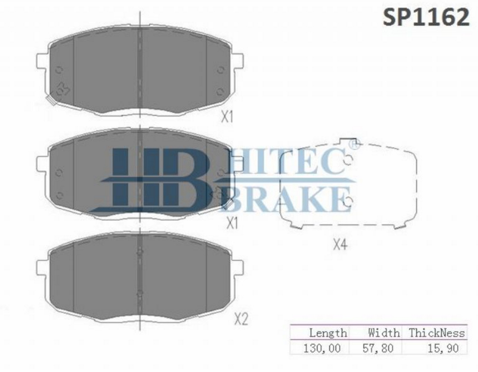 HYUNDAI i30 2008-2011 MODEL ARASI / ÖN FREN BALATASI (HITEC)