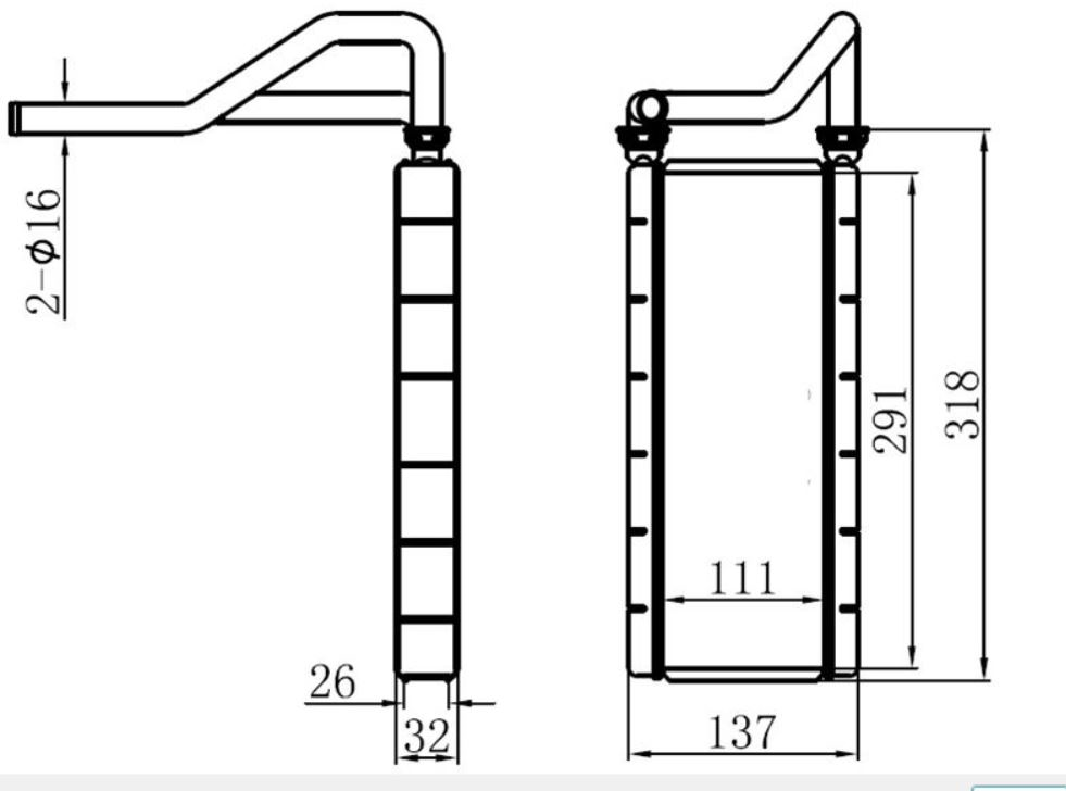 KALORIFER RADYATORU PETEGİ HONDA CRV 2002-2006 ARASI ( ORİS )