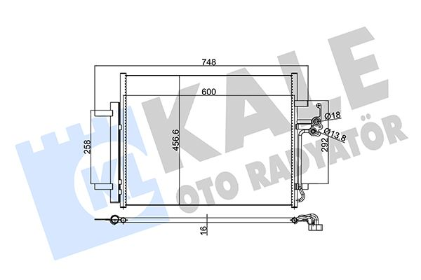 KLİMA RADYATÖRÜ FORD MONDEO MANUEL VİTES 2007-2014 (KALE)