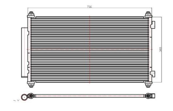 KLIMA RADYATORU(KONDANSER) HONDA CRV 2007-2011 ( ORİS )