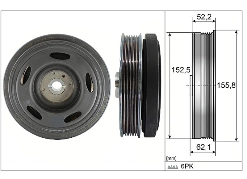 KRANK KASNAĞI NISSAN QASHQAI J12 1,3 DIGT MOTOR (İNA)