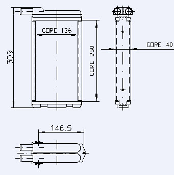 LADA SAMARA 1,5 - KALORİFER RADYATÖRÜ PETEĞİ (KALE MARKA)