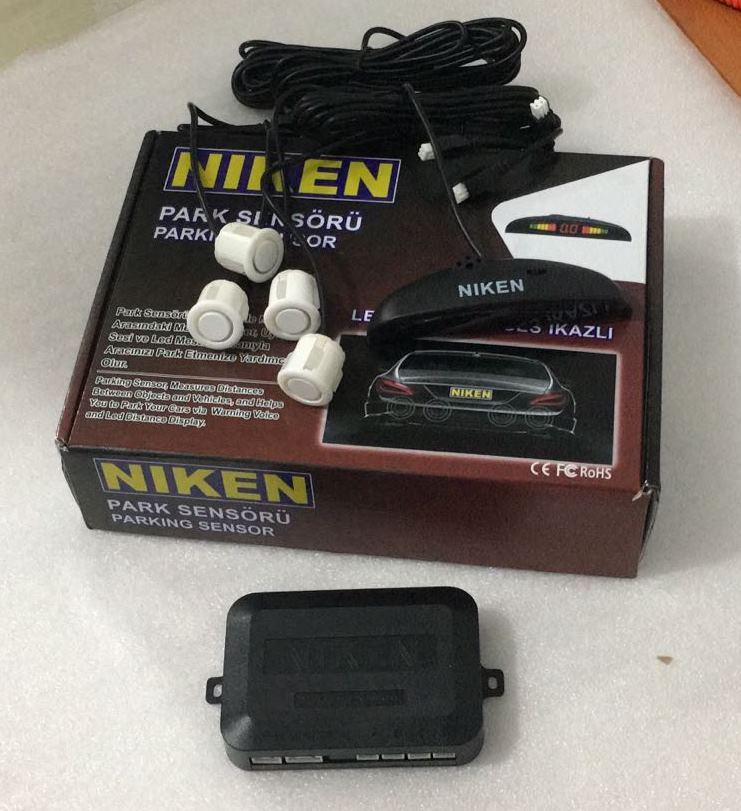 LED EKRAN SES İKAZLI PARK SENSÖRÜ BEYAZ - GRİ - SİYAH