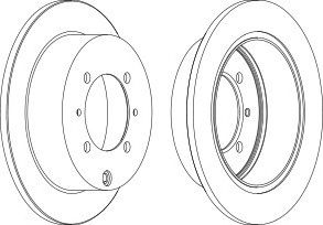 MITSUBISHI LANCER 2003-2008 / ARKA FREN DİSKİ AYNASI TAKIM