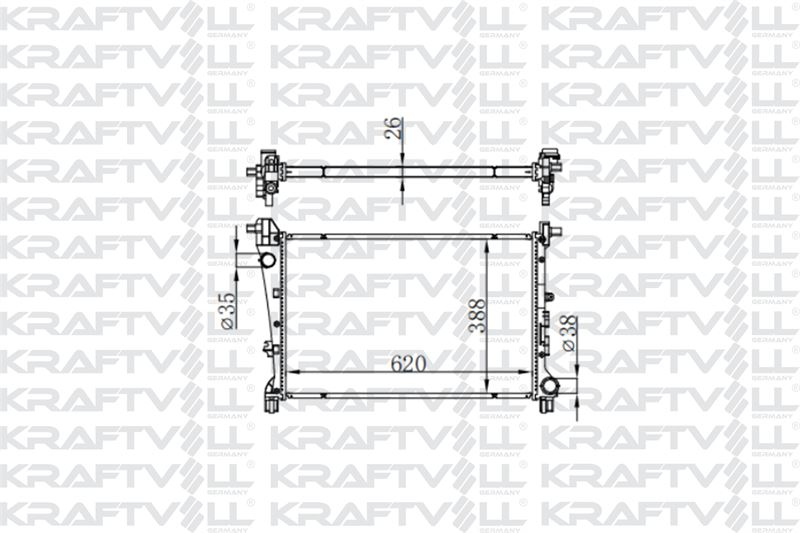 MOTOR SU RADYATÖRÜ FIAT EGEA 1,6 MJET MANUEL VİTES (KRAFTVOLL)