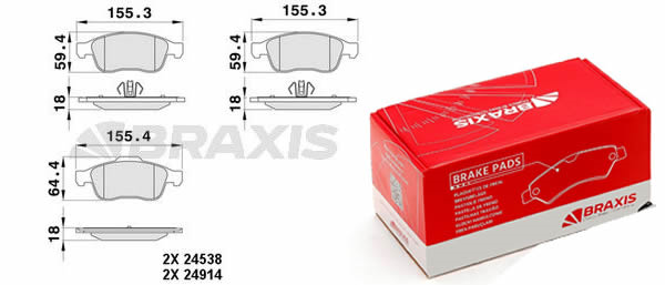 ÖN FREN BALATASI DACIA DUSTER DOKKER LODGY 2013-2020 ( BRAXIS )