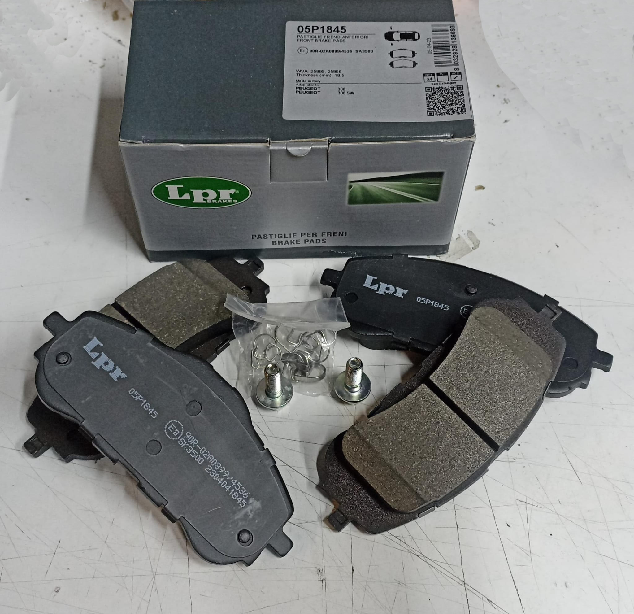 ÖN FREN BALATASI TAKIM 283mm PEUGEOT 308 II 2014-2021 ( LPR )