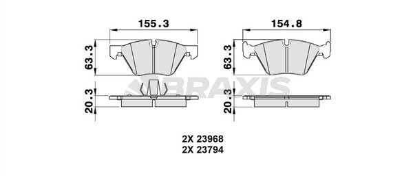ÖN FREN BALATASI TAKIM BMW E60 E87 E90 F10 KASA ( BRAXIS )
