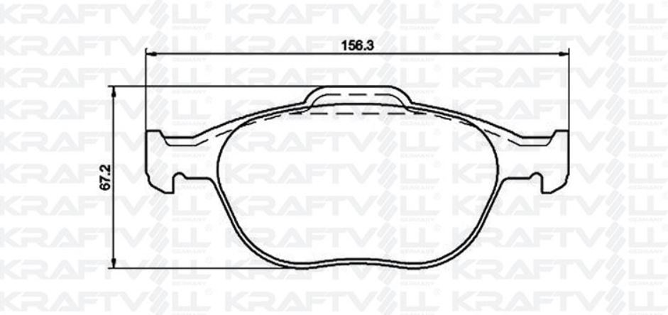 ÖN FREN BALATASI TAKIM FORD CONNECT 2002-2013 ARASI ( KRAFTVOLL )