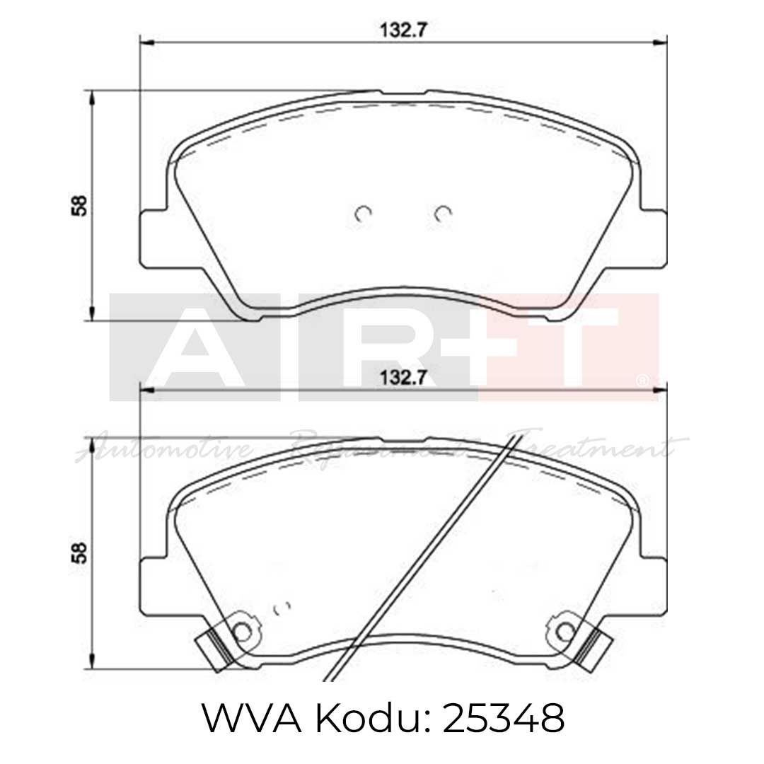 ÖN FREN BALATASI TAKIM KIA RIO 2012-2016 ARASI (ART)