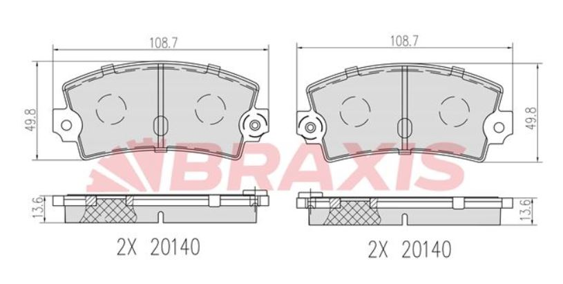 ÖN FREN BALATASI TAKIM RENAULT 12 - TOROS R12 ( BRAXIS )