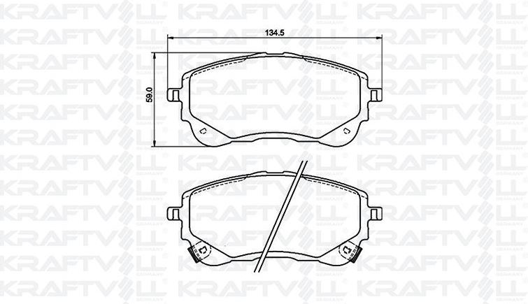 ÖN FREN BALATASI TAKIM TOYOTA COROLLA 2019-2023 ARASI (KRAFTVOLL)