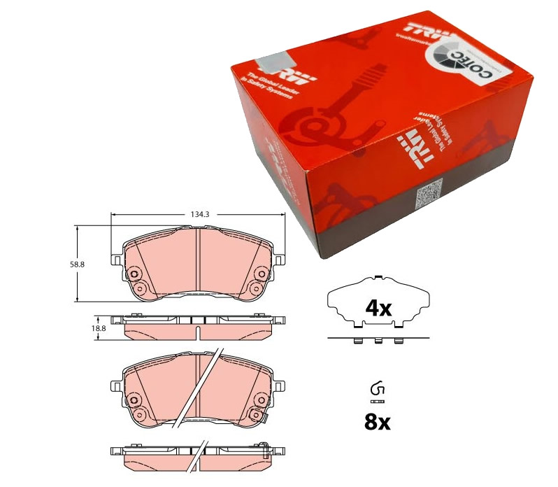 ÖN FREN BALATASI TAKIM - TOYOTA COROLLA 2019-2023 ARASI (TRW)