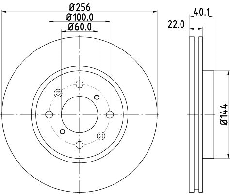 ÖN FREN DİSKİ 256mm SAĞ SOL TAKIM SUZUKI SWIFT 2010-2017 (BRAXIS)
