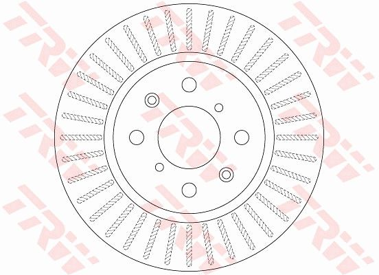 ÖN FREN DİSKİ 256mm SAĞ SOL TAKIM SUZUKI SWIFT IV 2010-2017 (TRW)