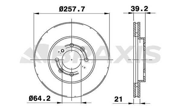 ÖN FREN DİSKİ 258mm TAKIM HONDA JAZZ CITY 2002-2011 ( BRAXIS )