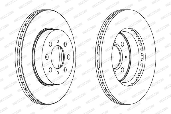 ÖN FREN DİSKİ 262mm SAĞ SOL TAKIM HONDA CIVIC 2002-2006 (FERODO)