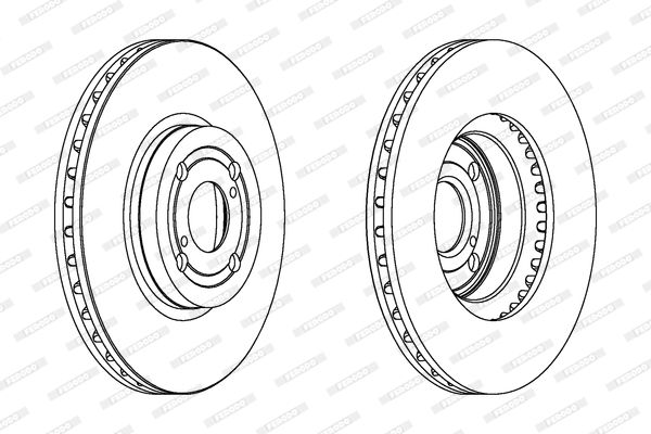 ÖN FREN DİSKİ 275mm TAKIM TOYOTA COROLLA 1.4 D4D 2002-2006 FERODO