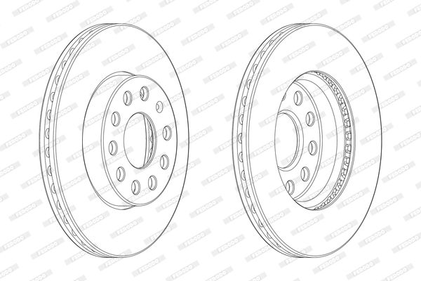 ÖN FREN DİSKİ 276mm SAĞ SOL TAKIM SKODA OCTAVIA 2013-2020 (FERODO)