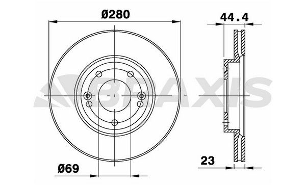 ÖN FREN DİSKİ 280mm SAĞ SOL TAKIM KIA CEED 2012-2020 (BRAXIS)