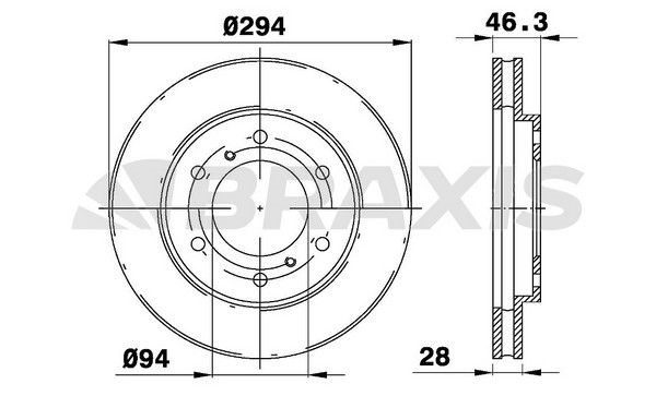 ÖN FREN DİSKİ 294mm TAKIM MITSUBISHI L200 2,5D 4X4 2006-2012