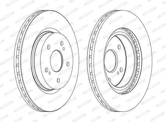 ÖN FREN DİSKİ 294mm TAKIM SUZUKI GRAND VITARA 2006-2012 (FERODO)