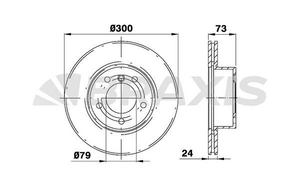 ÖN FREN DİSKİ 300mm SAĞ SOL TAKIM BMW E81 E87 E90 KASA (BRAXIS)