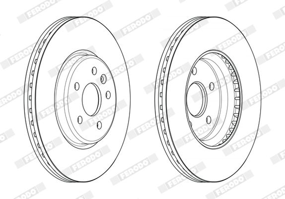 ÖN FREN DİSKİ 300mm SAĞ SOL TAKIM OPEL ASTRA K 2015-2020 (FERODO)
