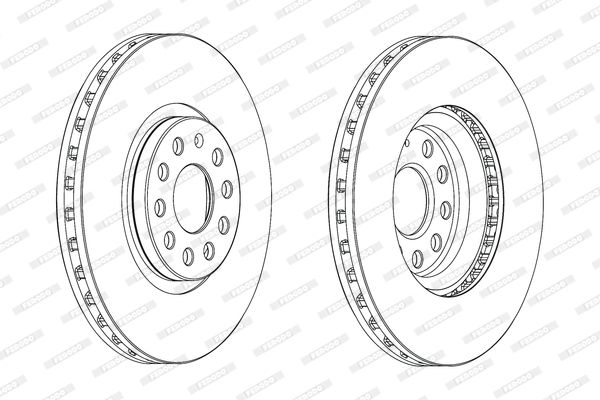 ÖN FREN DİSKİ 314mm SAĞ SOL TAKIM SKODA KODIAQ 2016-2020 (FERODO)