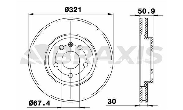 ÖN FREN DİSKİ 321mm TAKIM OPEL INSIGNIA 17JANT 2009-2017 (BRAXIS)
