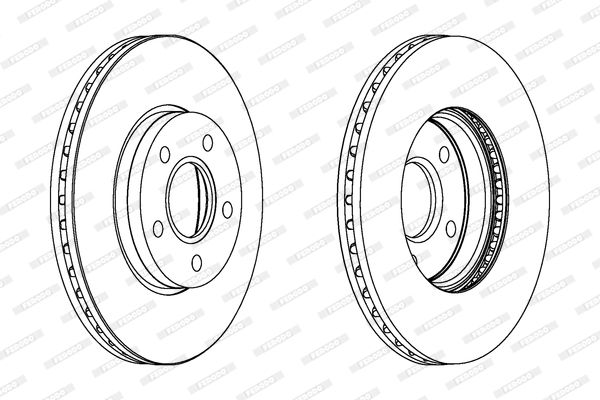ÖN FREN DİSKİ AYNASI TAKIM FORD FOCUS II 2004-2012 ( FERODO )