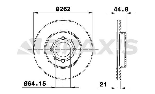 ÖN FREN DİSKİ AYNASI TAKIM HONDA CIVIC 2002-2006 4BIJON (BRAXIS)