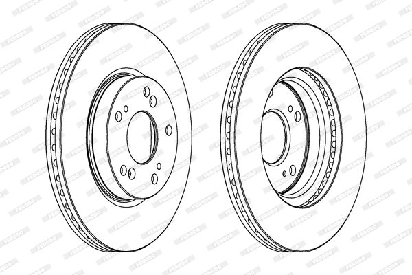 ÖN FREN DİSKİ AYNASI TAKIM HONDA CRV 2002-2006 ARASI ( FERODO )