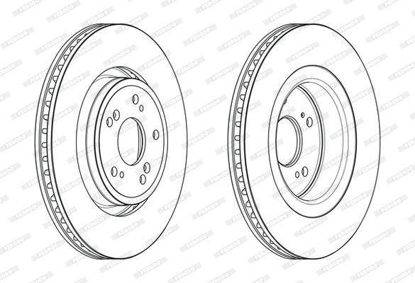 ÖN FREN DİSKİ TAKIM HONDA CRV 1.6 i-DTEC 2012-2018 ( FERODO )