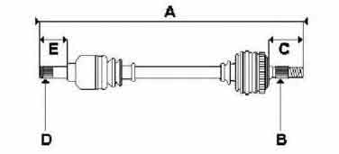 OPEL CORSA B 1993-2000 / SOL AKS KOMPLE