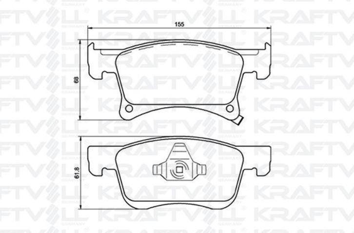OPEL CORSA E 2015-2020 14JANT ÖN FREN BALATASI TAKIM (KRAFTVOLL)