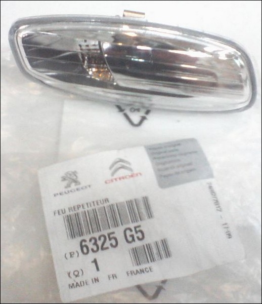 PEUGEOT 207 308 3008 5008 / SOL AYNA SİNYAL LAMBASI (ORJİNAL)