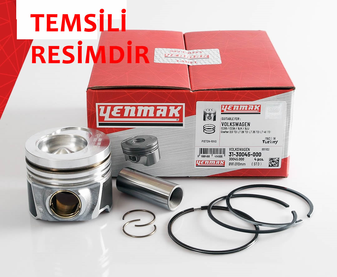PISTON+SEGMAN SET 4LÜ LİNEA DOBLO 90HP 1,3 040 0,20 KISA (YENMAK)