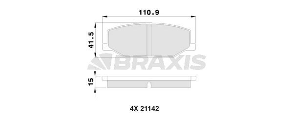 ÖN FREN BALATASI TAKIM SUZUKI JIMNY 1998-2017 ARASI (BRAXIS)