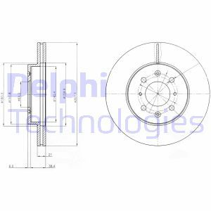 ÖN FREN DİSKİ 262mm SAĞ SOL TAKIM HONDA CIVIC 2002-2006 (DELPHI)