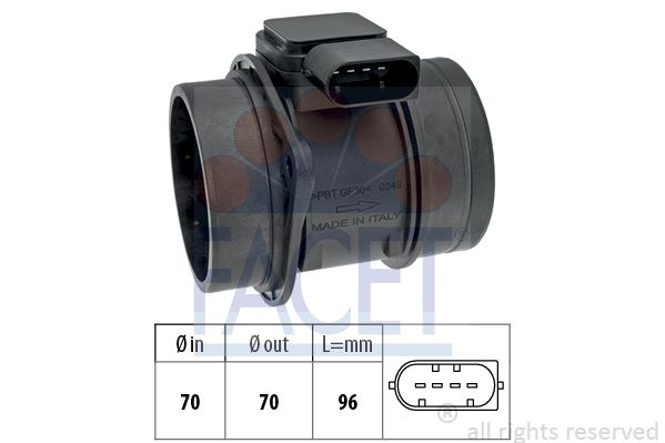 HAVA DEBİMETRESİ AKISMETRE MITSUBISHI COLT 1,5 DI-D DİZEL (FACET)