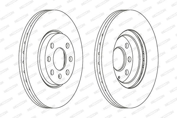 ÖN FREN DİSKİ 260mm 4BİJON TAKIM  OPEL MERIVA A KASA (FERODO)