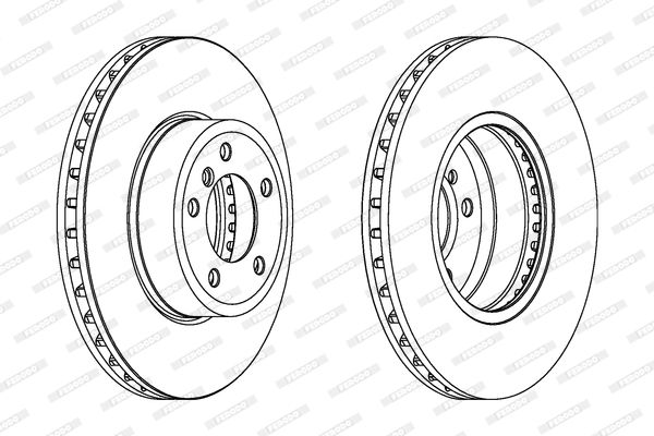 ÖN FREN DİSKİ 324mm SAĞ SOL TAKIM BMW 5 SERİSİ E60 KASA (FERODO)