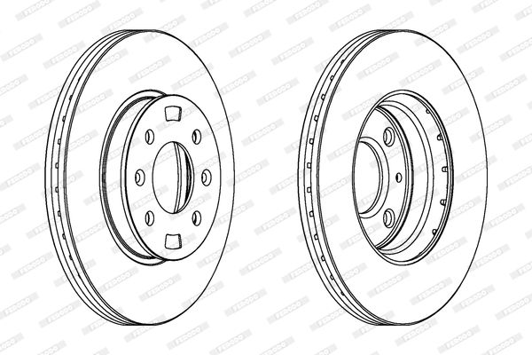 ÖN FREN DİSKİ 256mm TAKIM HYUNDAI ACCENT ERA 2006-2012 ( FERODO )